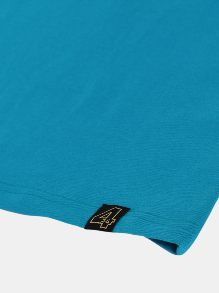 24 Design Men's Premium Teal Cotton Lycra T-Shirt; Regular Fit - Twentee 4